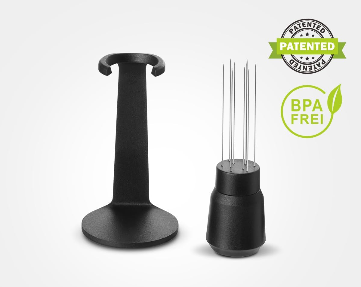 Aieve 0.4mm Needle WDT Espresso Distribution Tool with Magnetic Stand