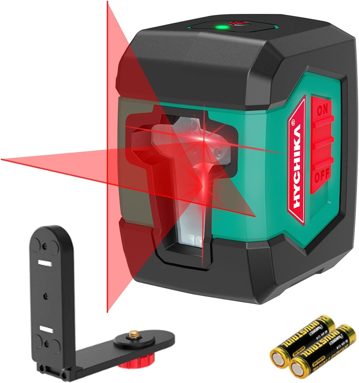 Hychika 50-Foot Self-Leveling Cross Line Laser Level with Dual Modules