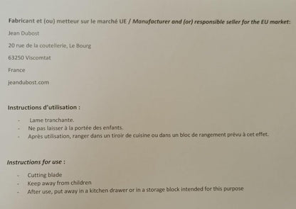 Laguiole Jean Dubost 6-Piece Stainless Steel Steak Knife Set – Premium French Cutlery