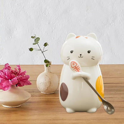 Enakshi Cute Ceramic Cat Coffee Mug 400ml