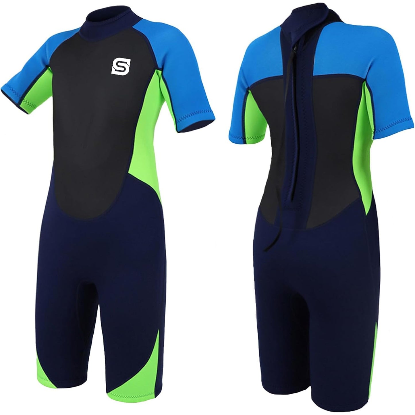 Summshall Kids 2mm Ultra Elastic Neoprene Full-Body Wetsuit