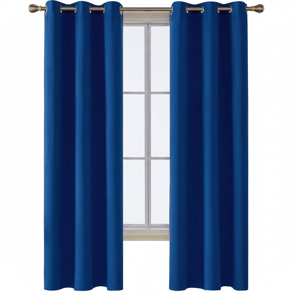 Deconovo Thermal insulated room darkening grommet curtain panel for Bedroom