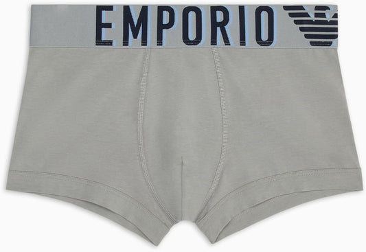Emporio Armani Men's Stretch Cotton Megalogo Trunk