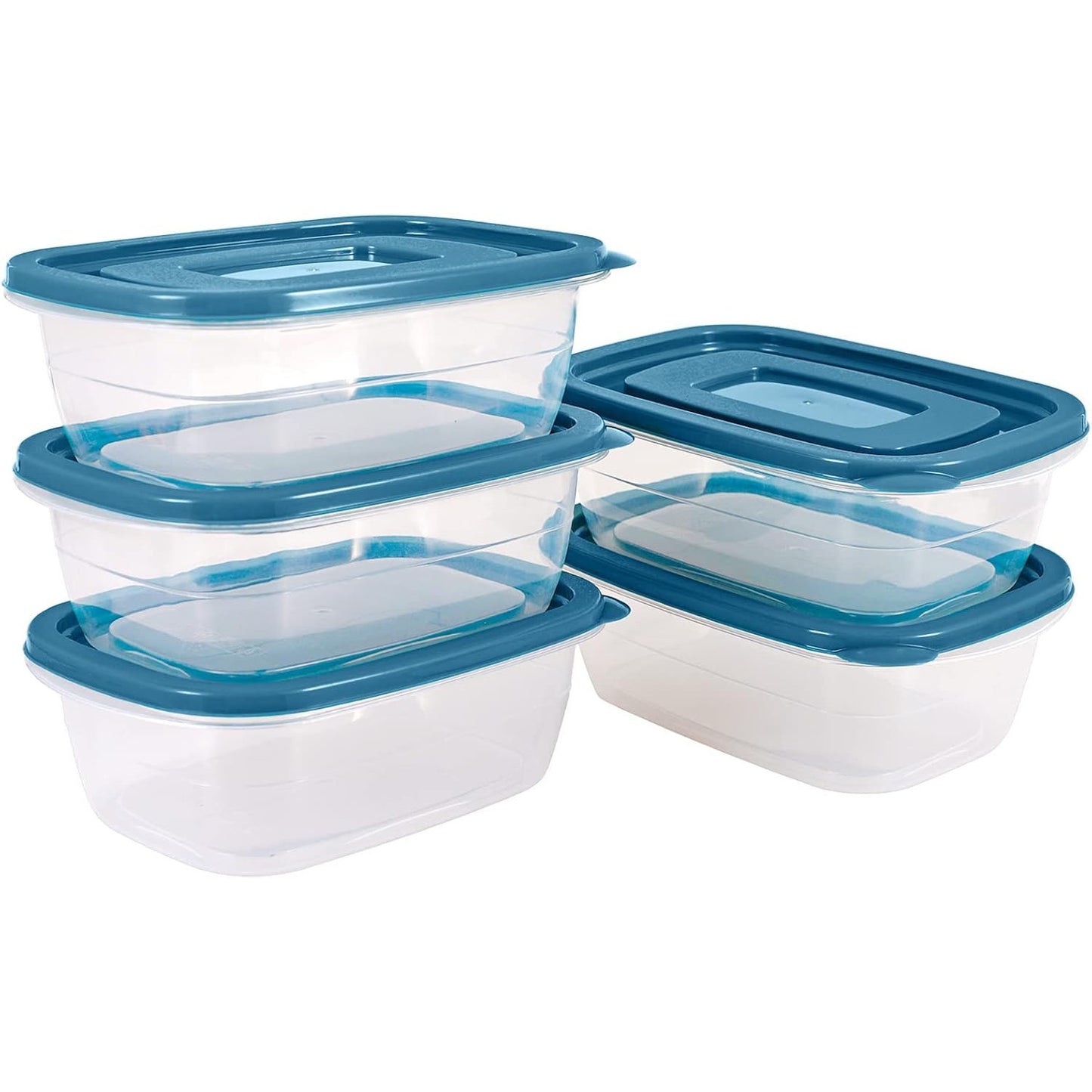 EFISH 5-Piece 500ml Rectangle Food Storage Container Set