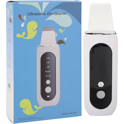 ZJchao Ultrasonic Facial Skin Scrubber Pen for Blackhead Removal