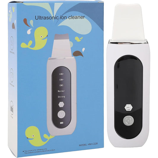 ZJchao Ultrasonic Facial Skin Scrubber Pen for Blackhead Removal