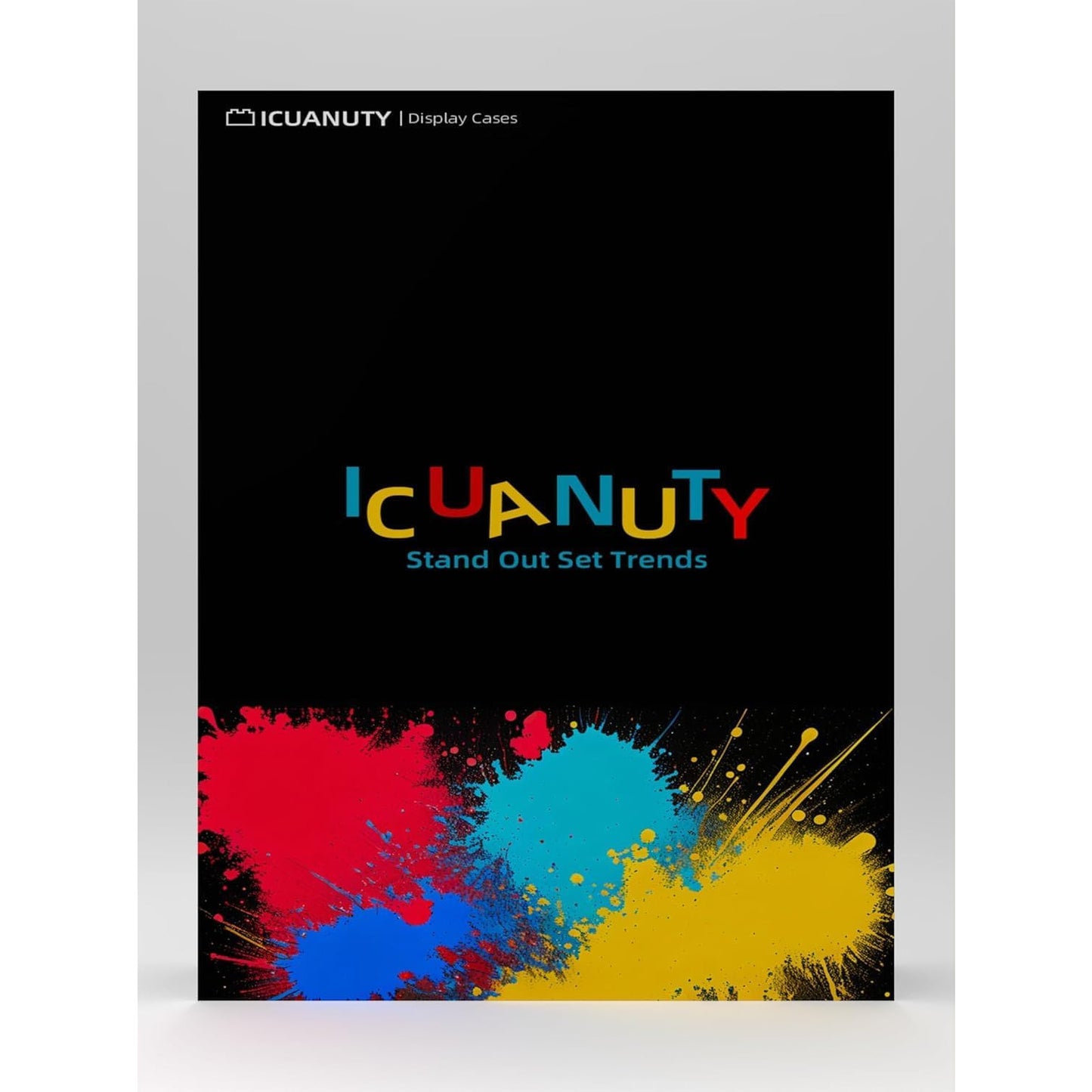 iCUANUTY Clear Acrylic Display Case for Lego Technic and 1:12 Scale Model Cars