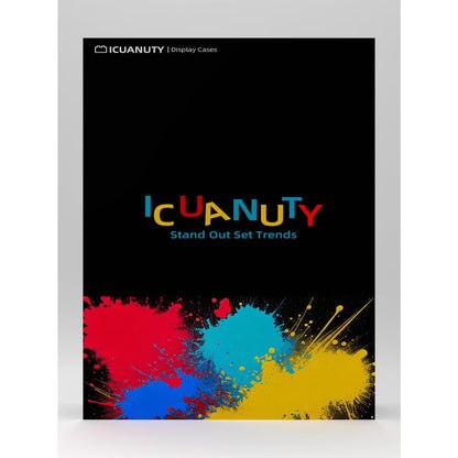 iCUANUTY Clear Acrylic Display Case for Lego Technic and 1:12 Scale Model Cars