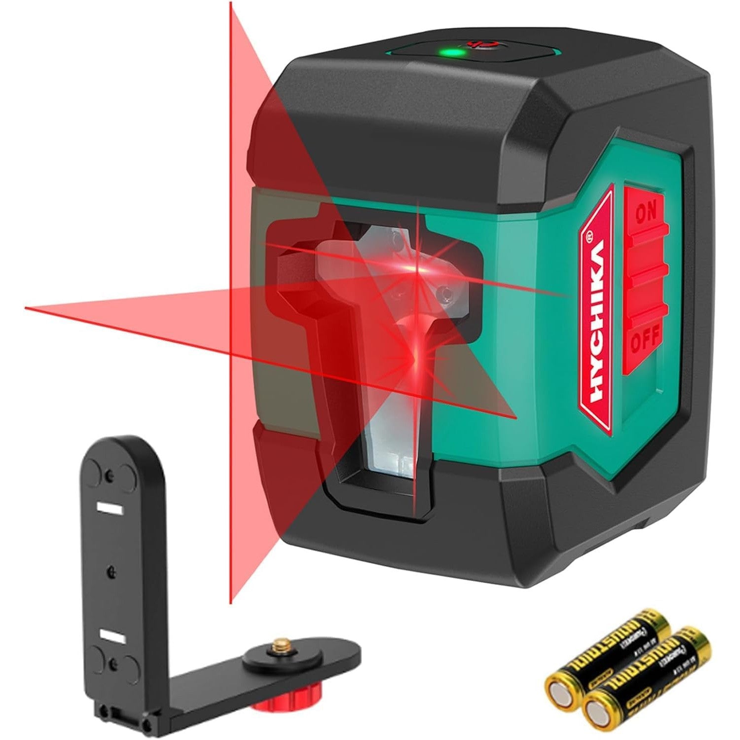 Hychika 50-Foot Self-Leveling Cross Line Laser Level with Dual Modules