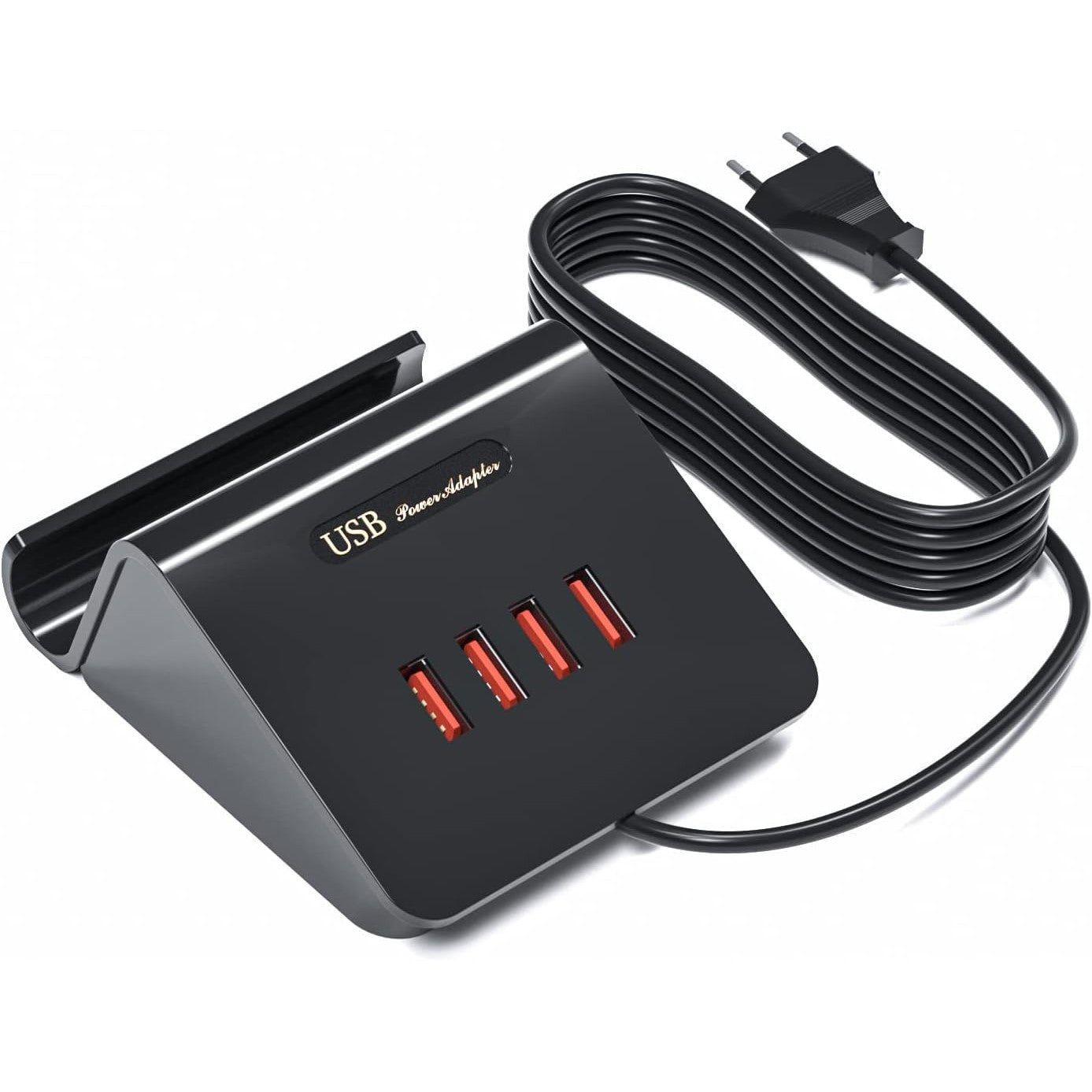 POANES 25W 4-Port USB Charger for iPhone, Samsung, Huawei