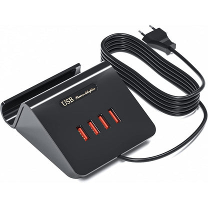 POANES 25W 4-Port USB Charger for iPhone, Samsung, Huawei