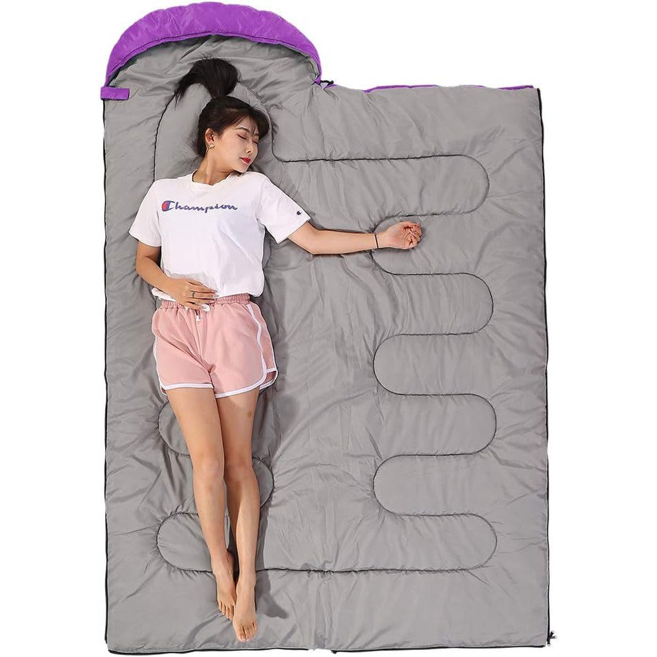 SWTMERRY 3-Season Lightweight Waterproof Sleeping Bag for Kids & Adults