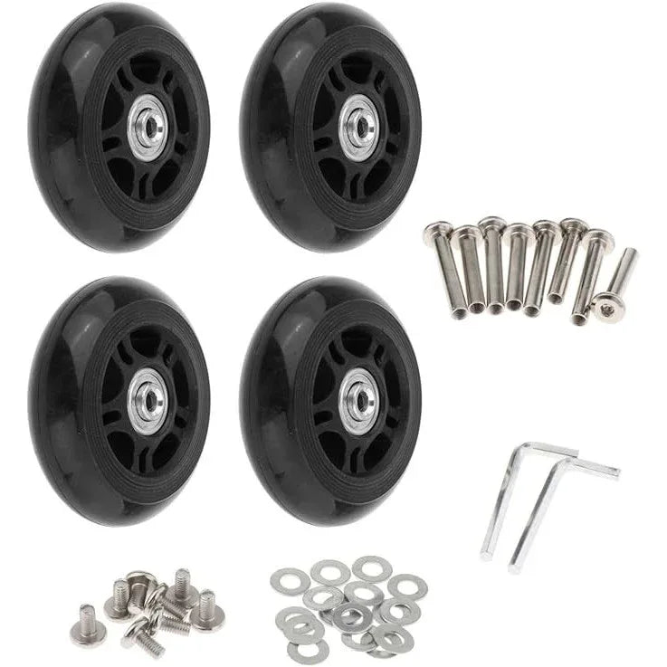 4-Piece Replacement Suitcase Wheels Set, 53x18mm, Wear-Resistant - Gomix Brands Outlet