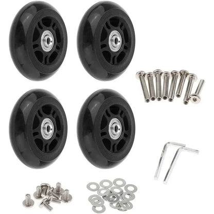 4-Piece Replacement Suitcase Wheels Set, 53x18mm, Wear-Resistant - Gomix Brands Outlet