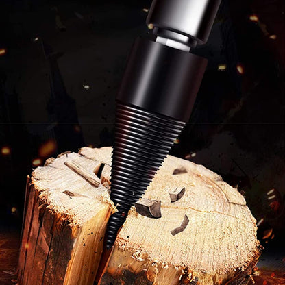 Heavy-Duty 42mm Wood Splitter Drill Bit with 3 Removable Shanks