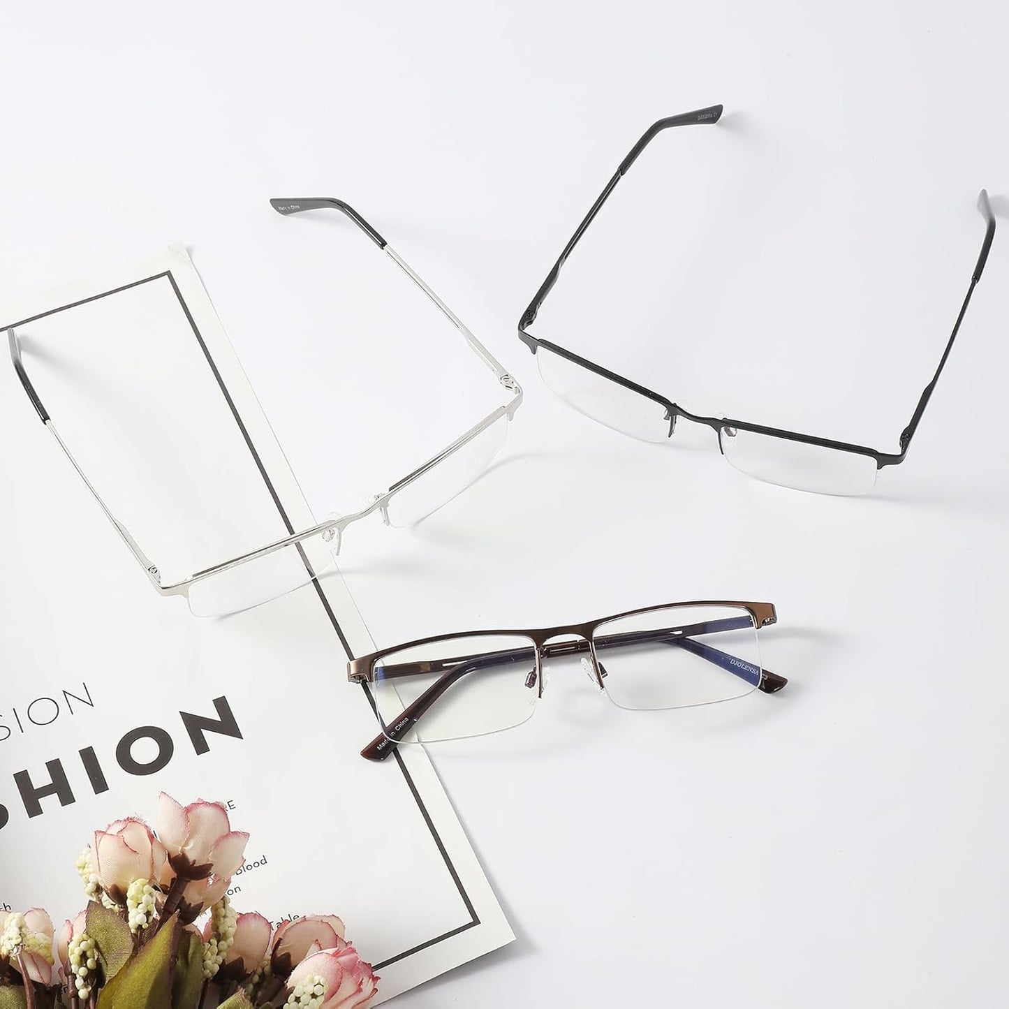 DJOLENSA 3‑Pack Light Blocking Reading Glasses for Men and Women