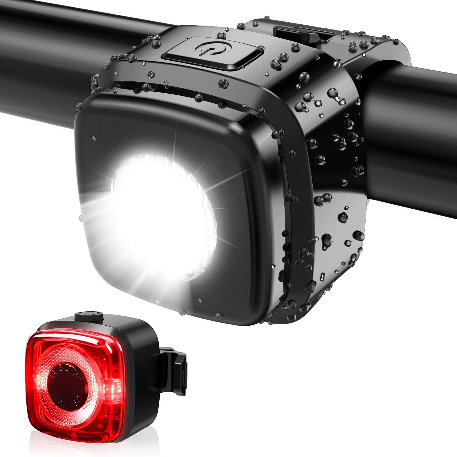 Antimi StVZO‑Approved Bicycle Light Set USB‑C Front & Rear