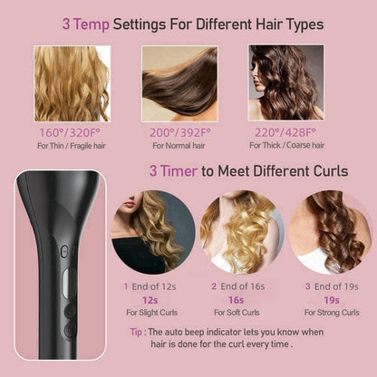 BEJARM XPRE325 Ceramic Automatic Curling Iron Black