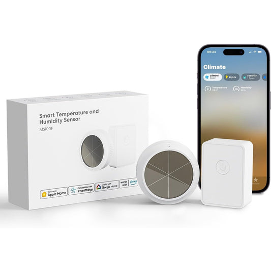 Meross Smart Temperature Humidity Sensor with Solar Battery