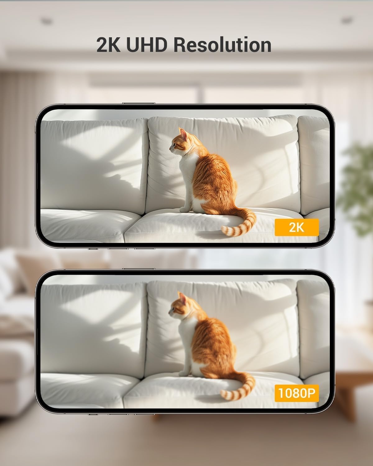 BoyKeep 2K Indoor Pet Camera, 360° Pan Tilt, Night Vision