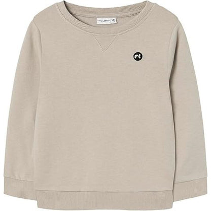 NAME IT Boys Classic Cotton Sweatshirt with Soft Fleece Lining