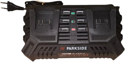 Parkside PRMA 40-Li C1 Akku-Rasenmaeher, 40cm, 2 x 4ah, BRUSHLESS Motor, Doppel Ladegeraet