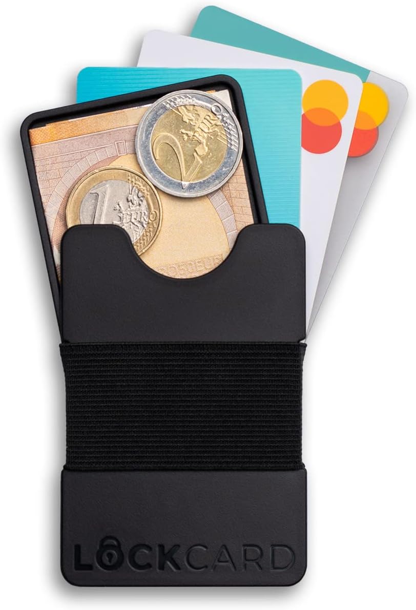 Lockcard Slim Wallet 4-Piece Bundle Black