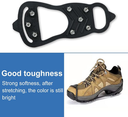 8-Point Anti-Slip Shoe Spikes for Hiking Ice Snow – BASTOUR