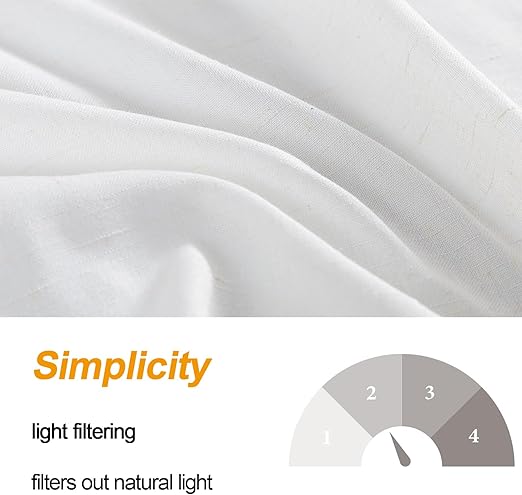 Douceur D'intérieur Sheer Door Curtain – Light Filtering Voile