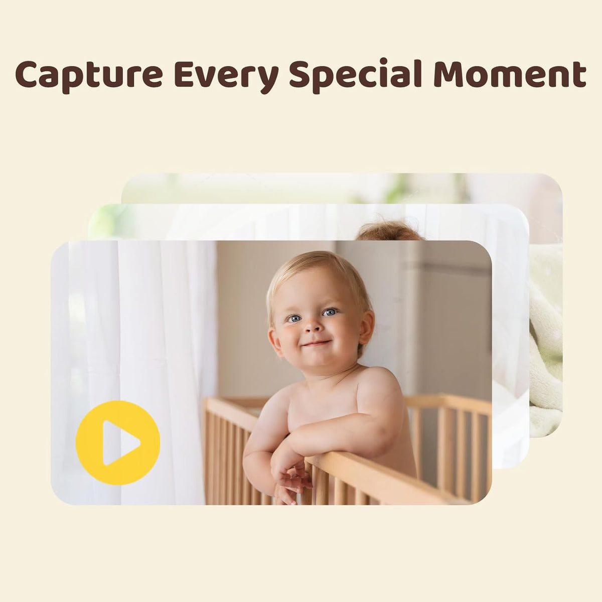 NETVUE Upgraded 5\" Baby Monitor Camera with 5000mAh Battery