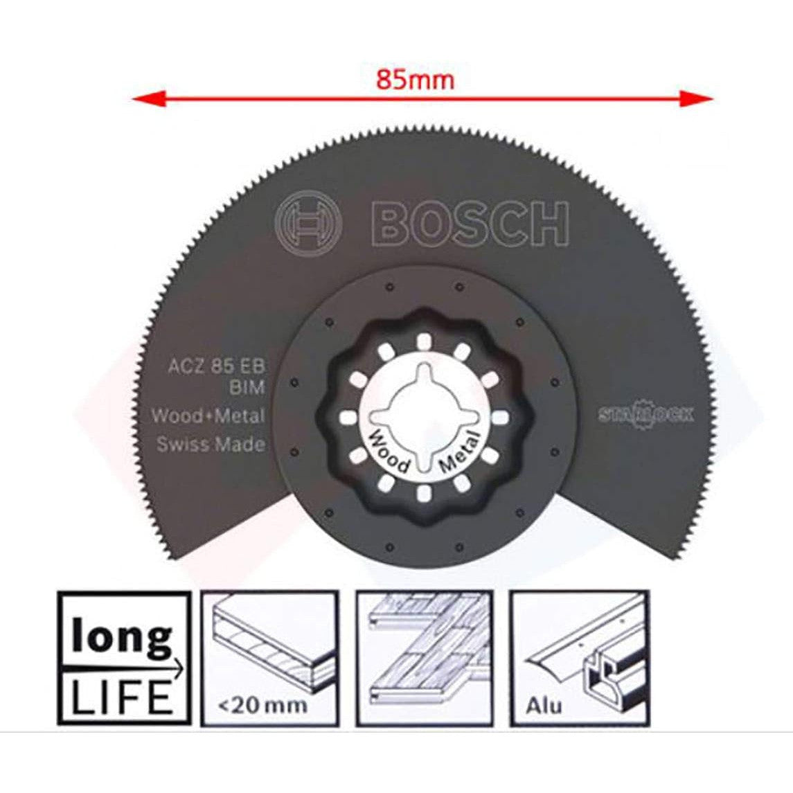 Bosch 5-Piece Starlock Tungsten Carbide Blade Set