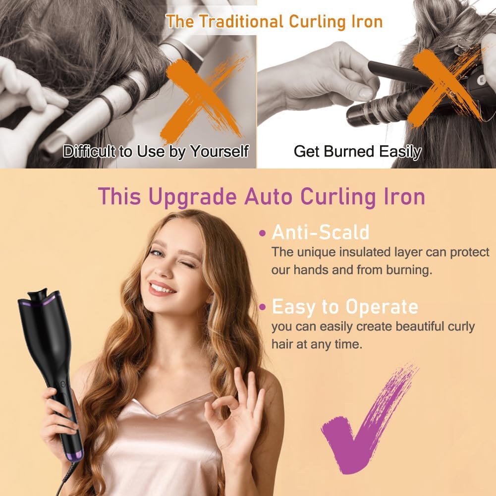 BEJARM XPRE325 Ceramic Automatic Curling Iron Black