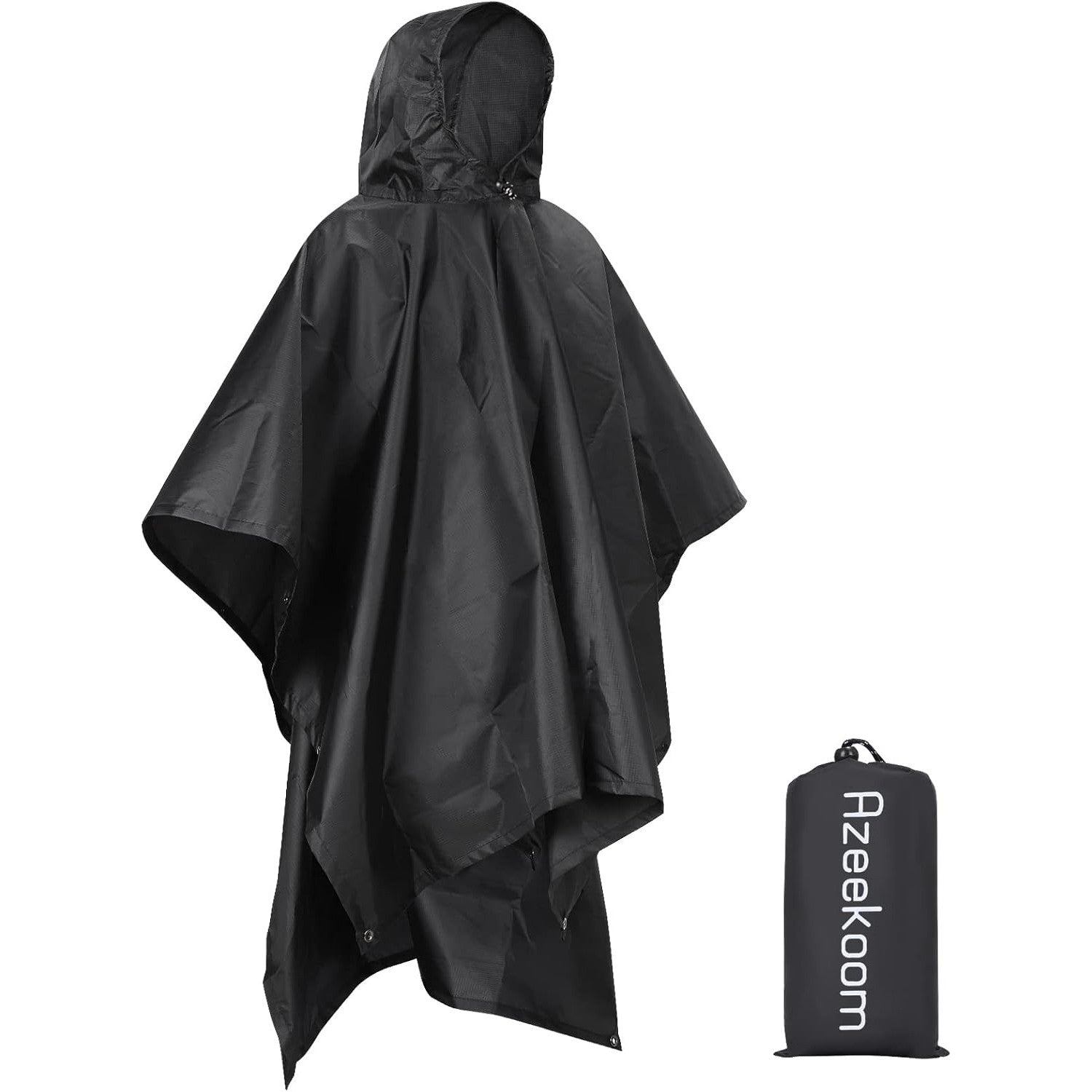 Azeekoom 3-in-1 Waterproof Rain Poncho, Tent, and Blanket