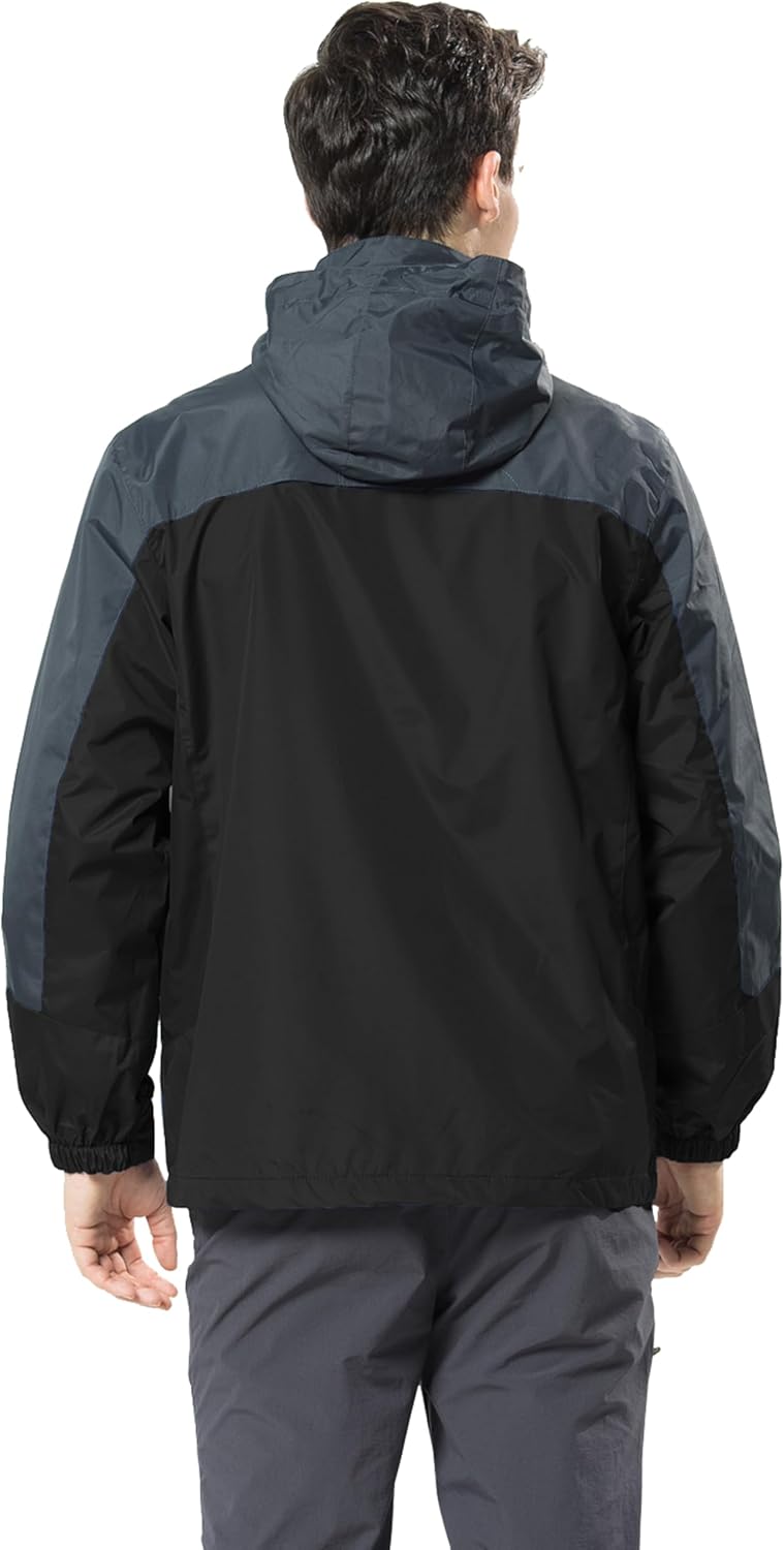 YSENTO Men's Lightweight Waterproof Windproof Outdoor Hiking Jacket