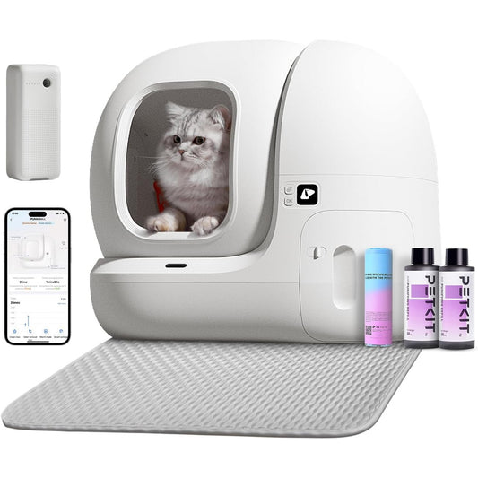 PETKIT PuraMax Smart Self-Cleaning Litter Box for Multi-Cat Homes, App Control