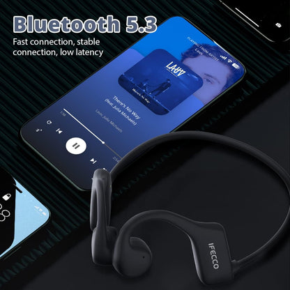 IFECCO IF-Bone X5 Bone Conduction Headphones Bluetooth 5.3 IP68 Waterproof 32GB MP3 Black