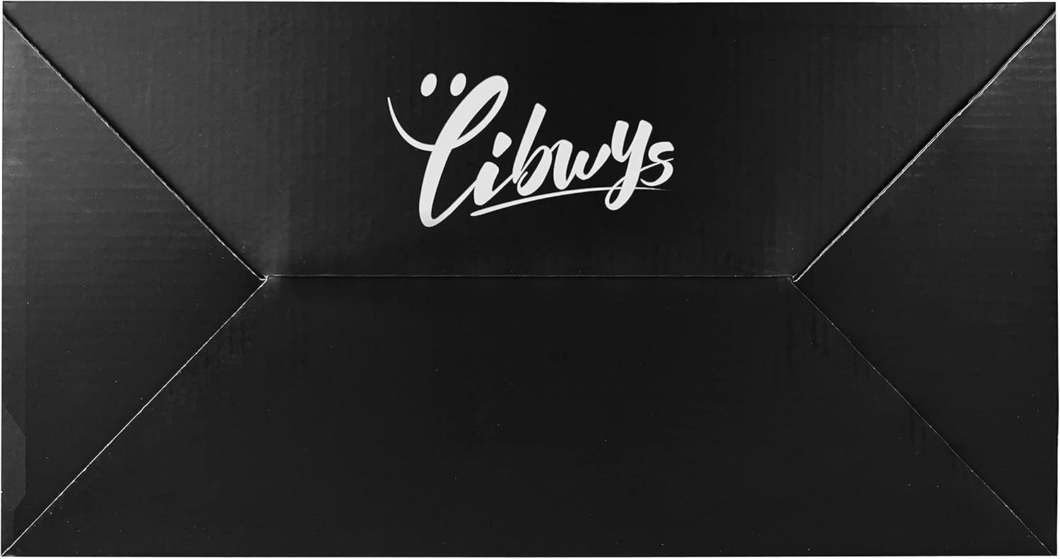 LIBWYS 12-Piece Square Glass Storage Jars with Bamboo Lids