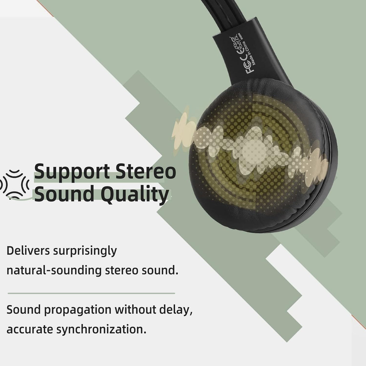 Retekess TA005 Wireless Over-Ear TV Headphones with Transmitter Black