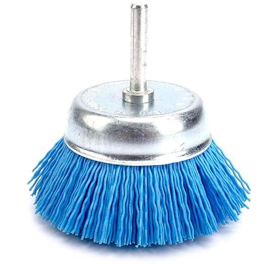 Osborn 3-Inch (75mm) Nylon Abrasive Cup Brush 1/4" Blue Grit 240 - Gomix Brands Outlet