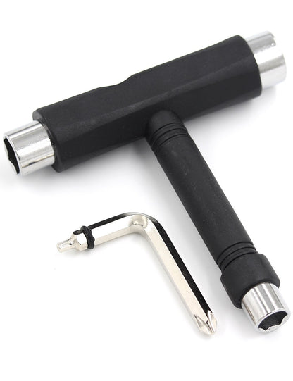 Black Skate Tool Multi-Tool Kit for Independent Longboards