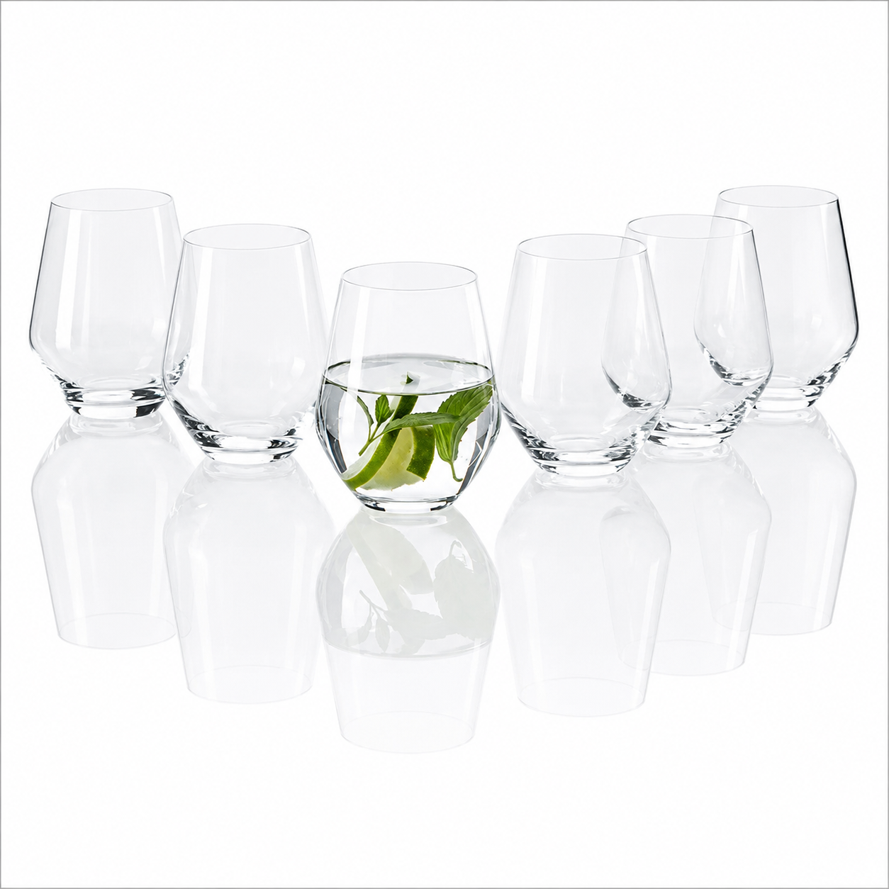 Ernesto Crystal Glass Tumblers 395ml 6Pcs