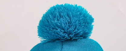 Deilin Girls' LED Bobble Hat: USB Rechargeable Winter Knit Beanie with Headlamp