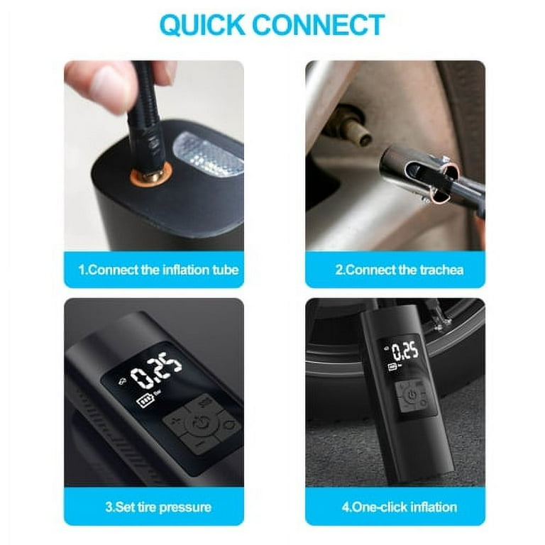 Visland 150 PSI Portable Tire Inflator with LCD Display