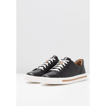 Clarks Unstructured UN Maui Lace Women's Black Leather Comfort Trainers