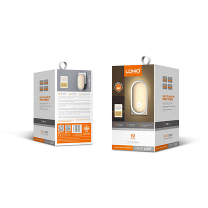 LDNIO Y2 Intelligent Motion Sensor Night Light, 360° Soft Glow