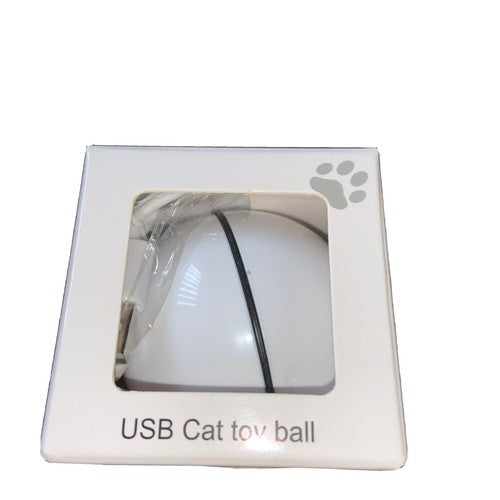 Smart USB Rechargeable Interactive Rolling Flashing LED Pet Toy Ball for Cats Puppies