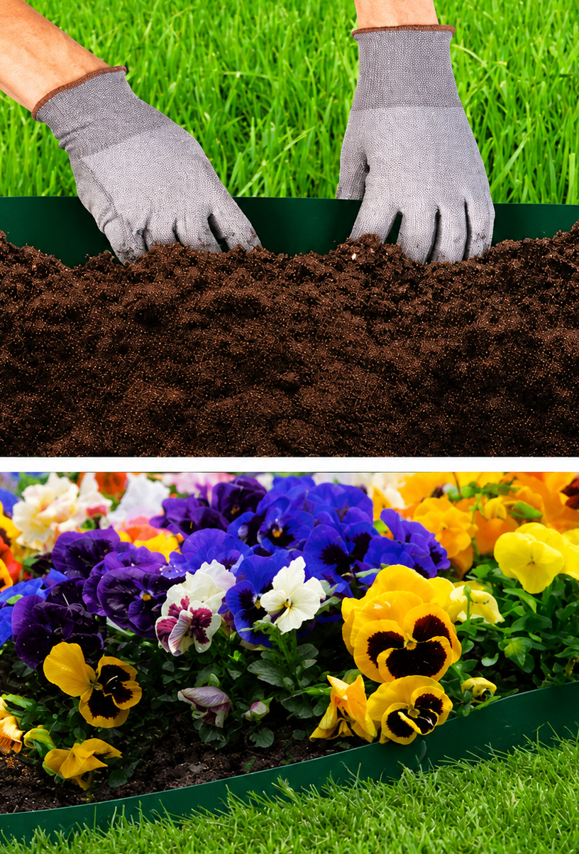 Parkside Plastic Garden Edging 9m x 15 cm