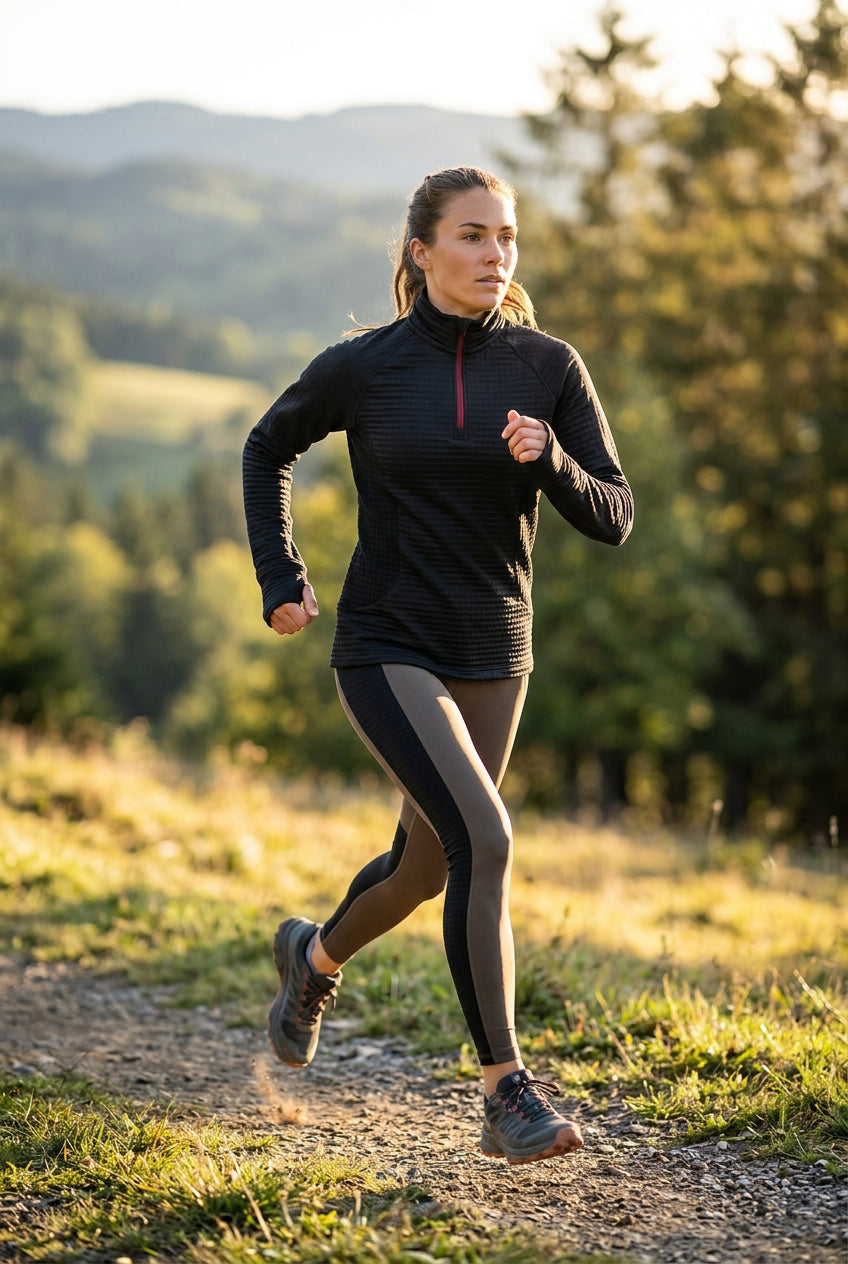 Crivit Women's Half-Zip Long-Sleeve Sweatshirt