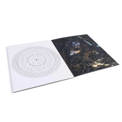Crelando Scratch Art Set Fantastic Houses 12 Sheets HG12535B