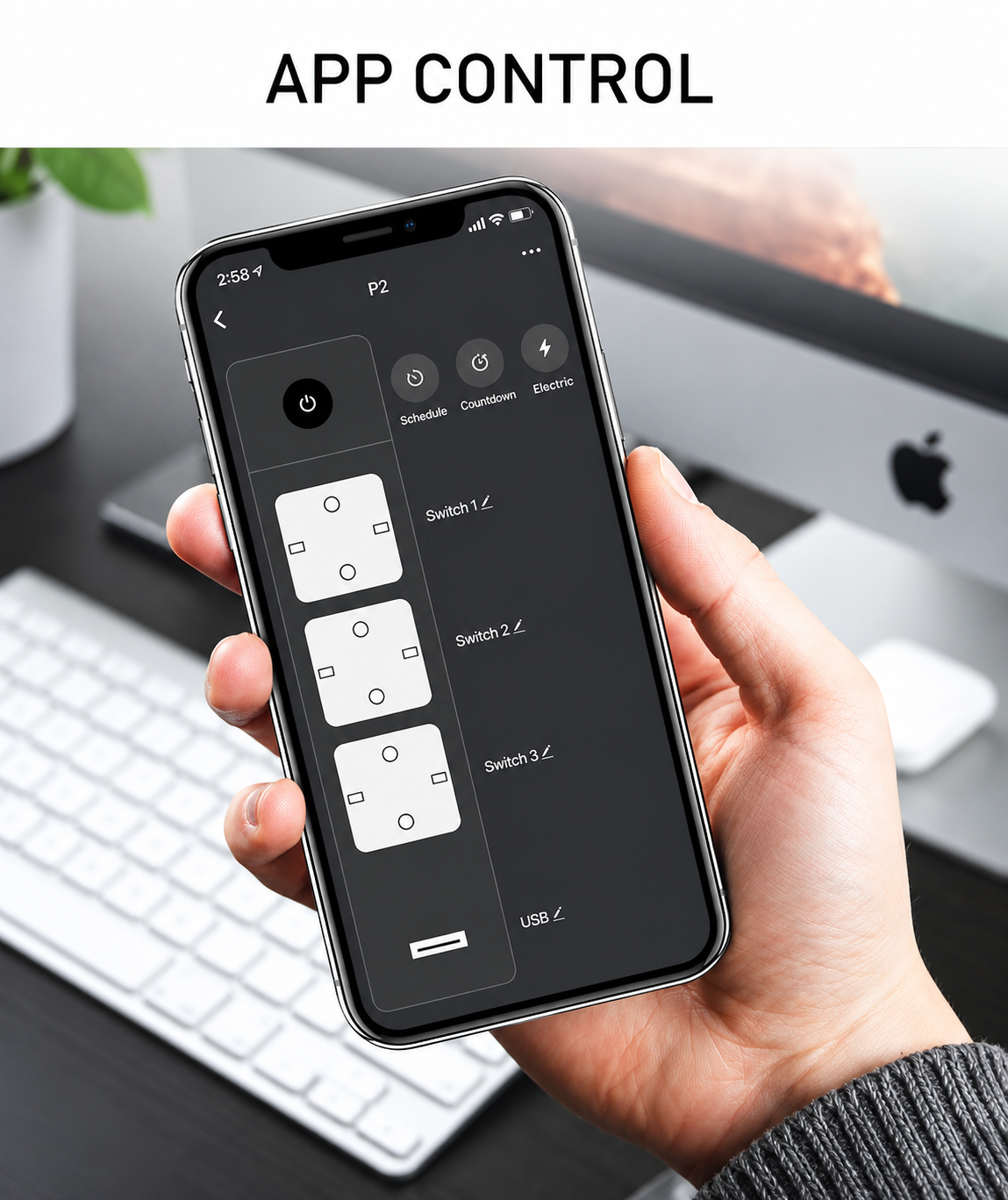 GHome Smart P1 WLAN Power Strip 1.5m